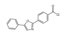 4-(5-phenyl-1,3-oxazol-2-yl)benzoyl chloride结构式