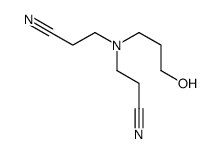 3-[2-cyanoethyl(3-hydroxypropyl)amino]propanenitrile结构式