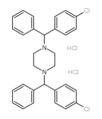 1,4-双[(4-氯苯基)苯基甲基]哌嗪结构式