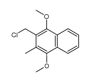 2-chloromethyl-1,4-dimethoxy-3-methyl-naphthalene Structure