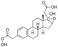 16Α,17Α-环氧-3Β,17Β-二羟基雌甾-1,3,5(10)-三烯-3,17-二醋酸酯结构式