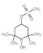 2,2,6,6-tetramethyl-4-((methylsulfonyl)oxy)-1-piperidinyloxy Structure
