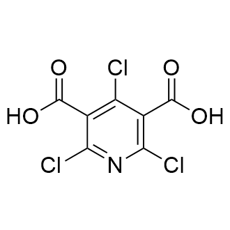 2,4,6-三氯吡啶-3,5-二羧酸结构式