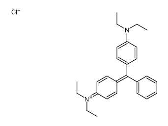 [4-[[4-(diethylamino)phenyl]phenylmethylene]-2,5-cyclohexadien-1-ylidene]diethylammonium chloride结构式