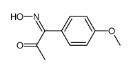 1-(羟基亚氨基)-1-(4-甲氧苯基)丙-2-酮结构式