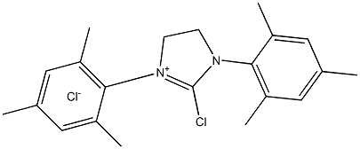 1,3-bis(2,4,6-trimethylphenyl)-2-chloro-imidazolinium chloride Structure