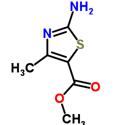 2-氨基-4-甲基噻唑-5-甲酸甲酯结构式