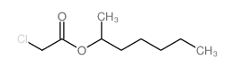 2-氯乙酸-2-庚酯结构式