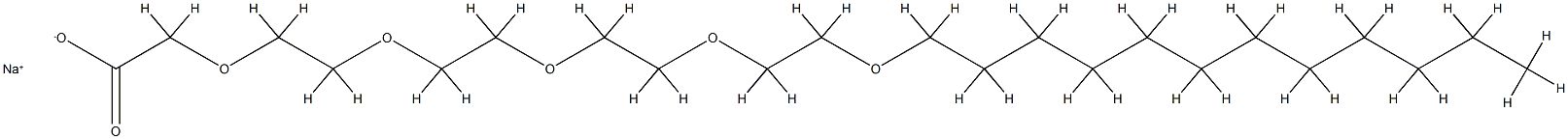 月桂醇聚醚-5 羧酸钠结构式