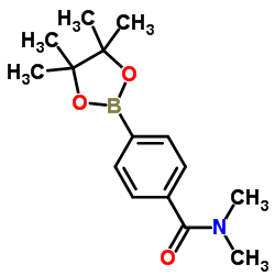 4-(N,N-Dimethylaminocarbonyl)phenylboronic acid, pinacol ester Structure