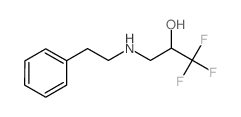 1,1,1-trifluoro-3-(2-phenylethylamino)propan-2-ol结构式