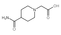 (4-氨基甲酰-哌啶-1-基)-乙酸结构式
