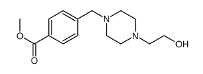 4-[4-(2-羟基-乙基)-哌嗪-1-基甲基]-苯甲酸甲酯结构式