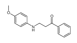 3-(4-methoxyanilino)-1-phenylpropan-1-one结构式