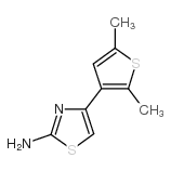 4-(2,5-二甲基噻吩-3-基)-1,3-噻唑-2-胺结构式