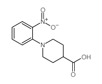 1-(2-硝基苯基)哌啶-4-羧酸结构式