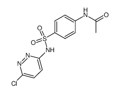 N-(4-(N-(6-chloropyridazin-3-yl)sulfamoyl)phenyl)acetamide结构式