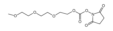 m-PEG3-succinimidyl carbonate结构式