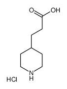 3-(哌啶-4-基)丙酸盐酸盐结构式