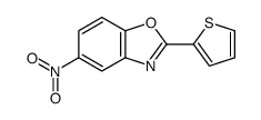 5-nitro-2-thiophen-2-yl-1,3-benzoxazole结构式