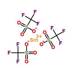 Samarium(3+) tris(trifluoromethanesulfonate) Structure