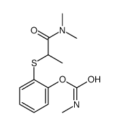 [2-[1-(dimethylamino)-1-oxopropan-2-yl]sulfanylphenyl] N-methylcarbamate Structure