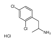 1-(2,4-dichlorophenyl)propan-2-amine,hydrochloride结构式