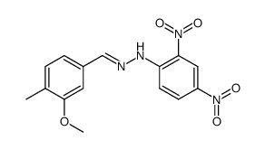 N-(2,4-Dinitro-phenyl)-N'-[1-(3-methoxy-4-methyl-phenyl)-meth-(Z)-ylidene]-hydrazine结构式