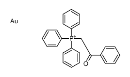 gold,phenacyl(triphenyl)phosphanium结构式