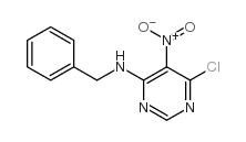 N-苄基-6-氯-5-硝基-4-嘧啶胺结构式