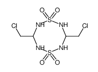 3,7-bis-chloromethyl-[1,5,2,4,6,8]dithiatetrazocane 1,1,5,5-tetraoxide结构式