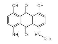 1-amino-4,5-dihydroxy-8-(methylamino)anthraquinone结构式