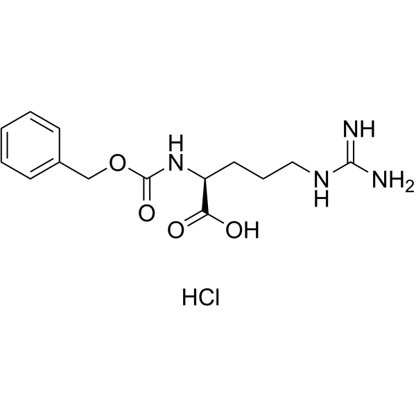 Cbz-L-精氨酸盐酸盐结构式