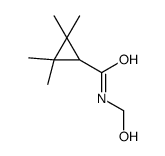 N-(hydroxymethyl)-2,2,3,3-tetramethylcyclopropane-1-carboxamide结构式