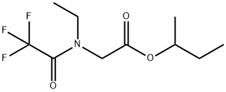 N-Ethyl-N-(trifluoroacetyl)glycine 1-methylpropyl ester Structure