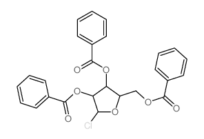 a-D-Arabinofuranosyl chloride,tribenzoate (9CI)结构式