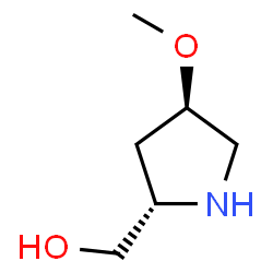 ((2S,4R)-4-甲氧基吡咯烷-2-基)甲醇结构式