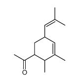 1-[2,3-dimethyl-5-(2-methylprop-1-enyl)cyclohex-3-en-1-yl]ethanone Structure