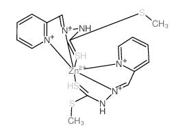 Zinc, bis[methyl(2-pyridinylmethylene)hydrazinecarbodithioato-N(N(2)), N(2),S]- structure