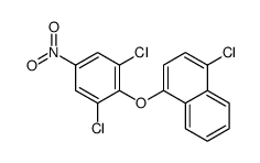 1-chloro-4-(2,6-dichloro-4-nitrophenoxy)naphthalene结构式