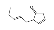 2-pent-2-enylcyclopent-3-en-1-one Structure