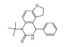 4-t-butyl-1-phenyl-1,2,8,9-tetrahydro-furo[3,2-f]quinazolin-3(4H)-one Structure