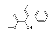 4-Methyl-2-hydroxy-3-phenyl-3-pentensaeure-methylester结构式