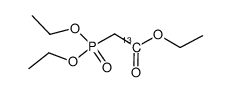 膦酰基乙酸三乙酯-1-13C结构式
