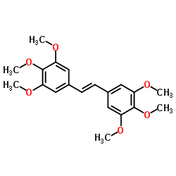 1,2-Bis(3,4,5-trimethoxyphenyl)ethylene Structure