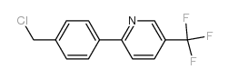 2-[4-(氯甲基)苯基]-5-(三氟甲基)吡啶结构式