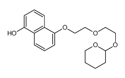 5-[2-[2-(oxan-2-yloxy)ethoxy]ethoxy]naphthalen-1-ol Structure