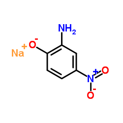 2-氨基-4-硝基苯酚钠结构式