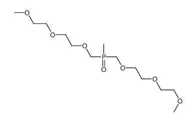 1-methoxy-2-[2-[[2-(2-methoxyethoxy)ethoxymethyl-methylphosphoryl]methoxy]ethoxy]ethane结构式
