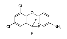 4-[2,4-dichloro-6-(trifluoromethyl)phenoxy]aniline Structure